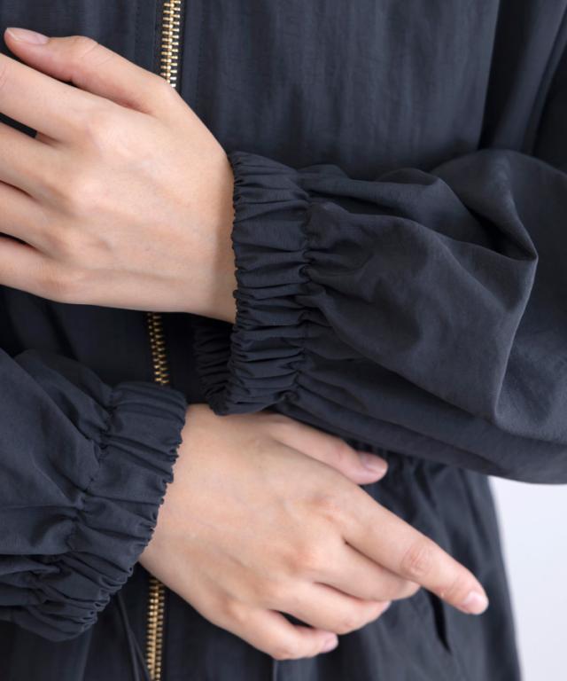 撥水花粉リリースミドル丈ジャケットコート