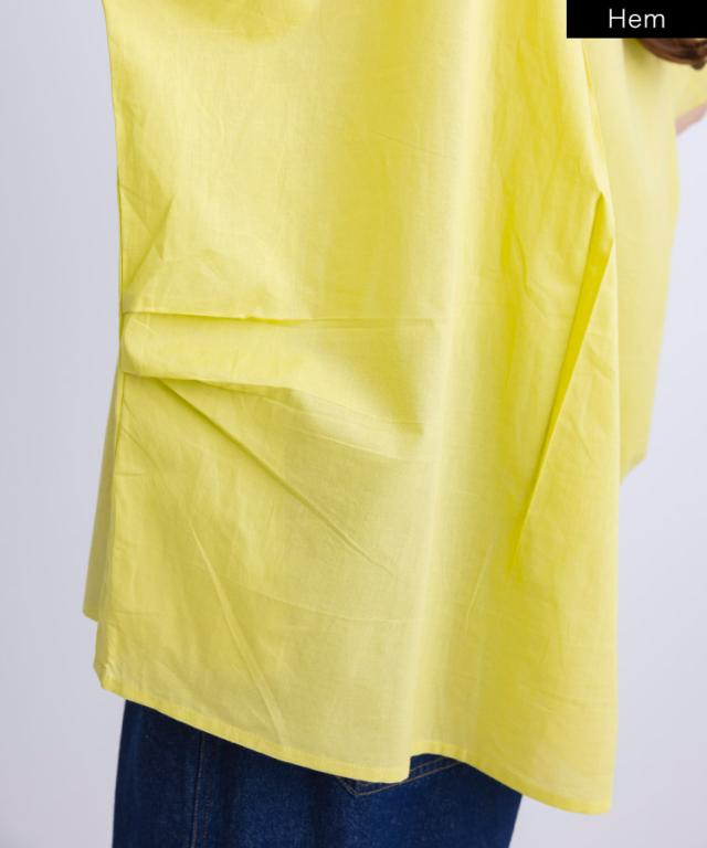 ごきげんを、あしらう。胸元ピンタックコクーンブラウス