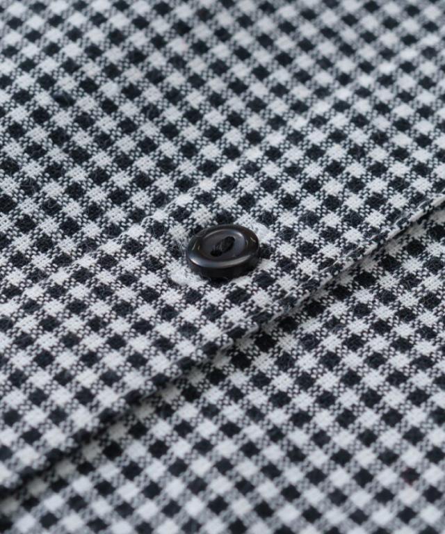 すっとなじむ、大人ナチュラル。先染めチェック5分袖ブラウス