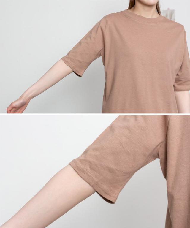 プチハイネック半袖Tシャツ