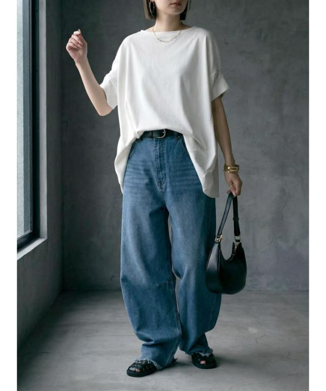 変形ドルマンカットソー