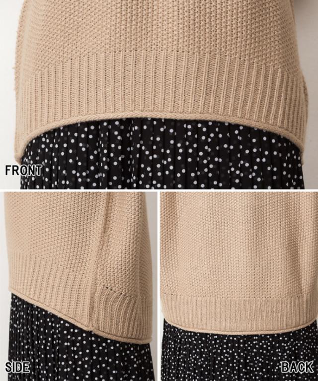 チャンキー鹿の子編みセーター