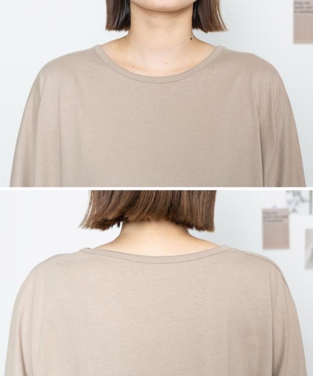 ラウンドネックロングTシャツ