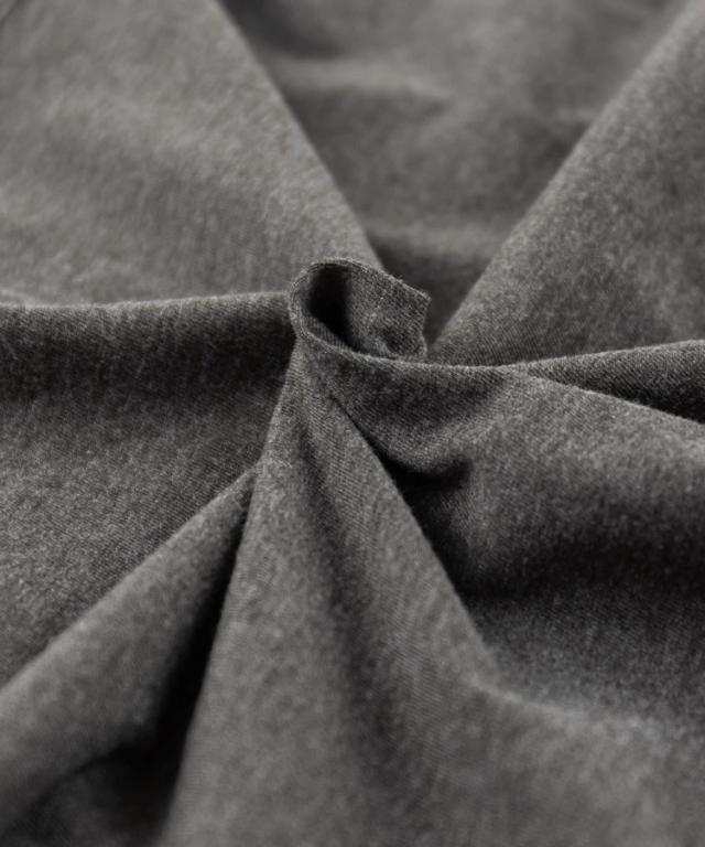 ペプラムギャザーブラウス風カットソー