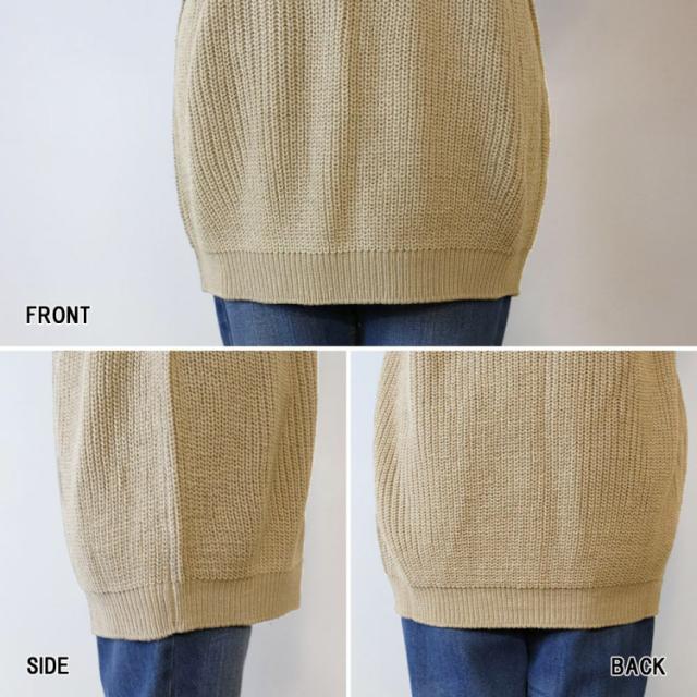 バルーン袖ゆるニット