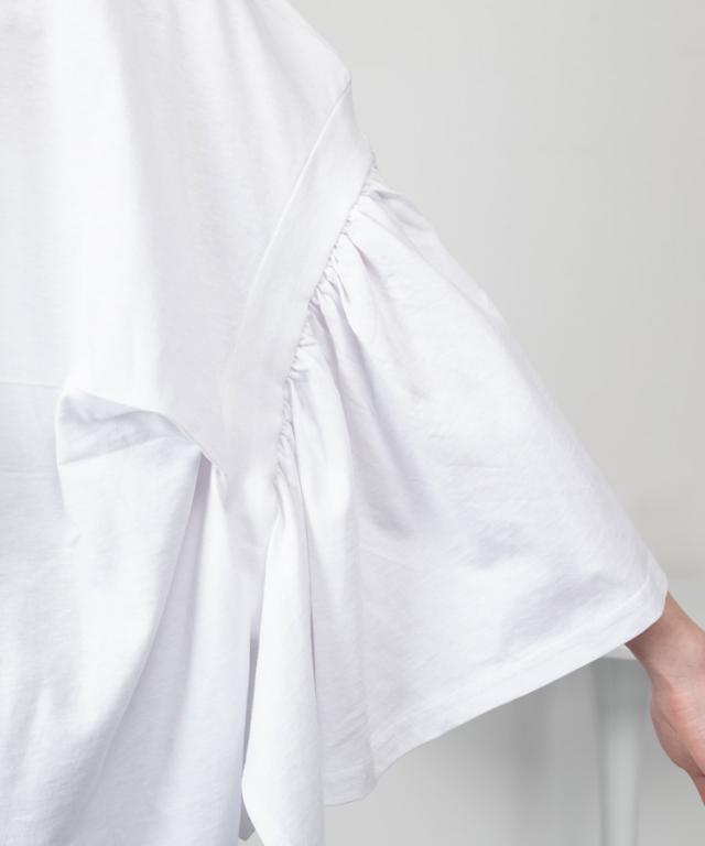 ギャザースリーブカットソー