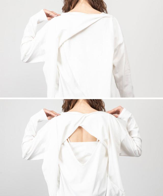 バックダブル長袖Tシャツ
