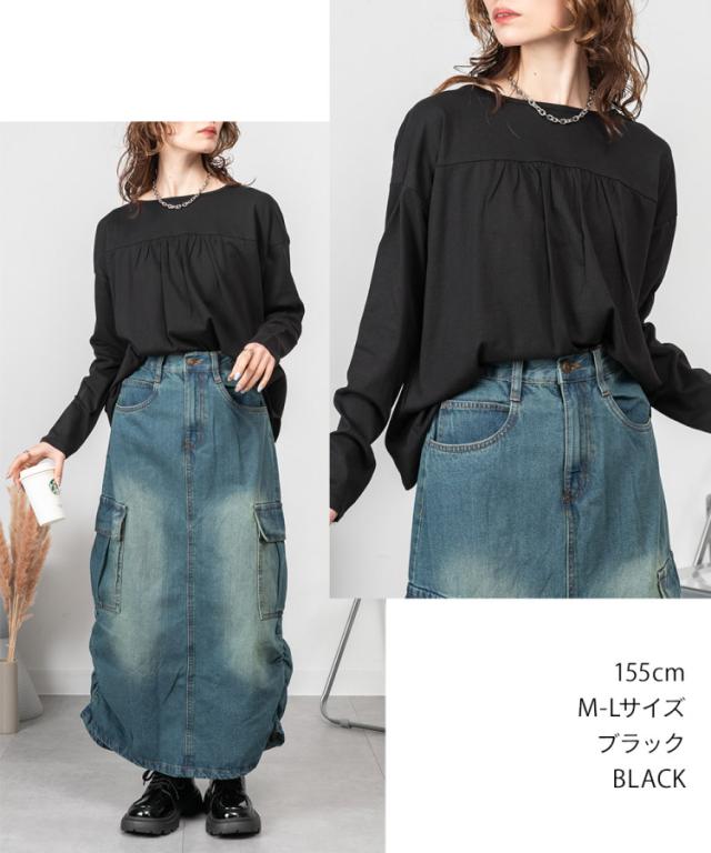 バックダブル長袖Tシャツ