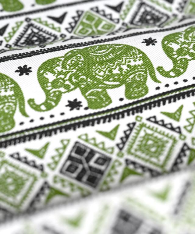 いつでも一緒。ぞうさん柄トートバッグ