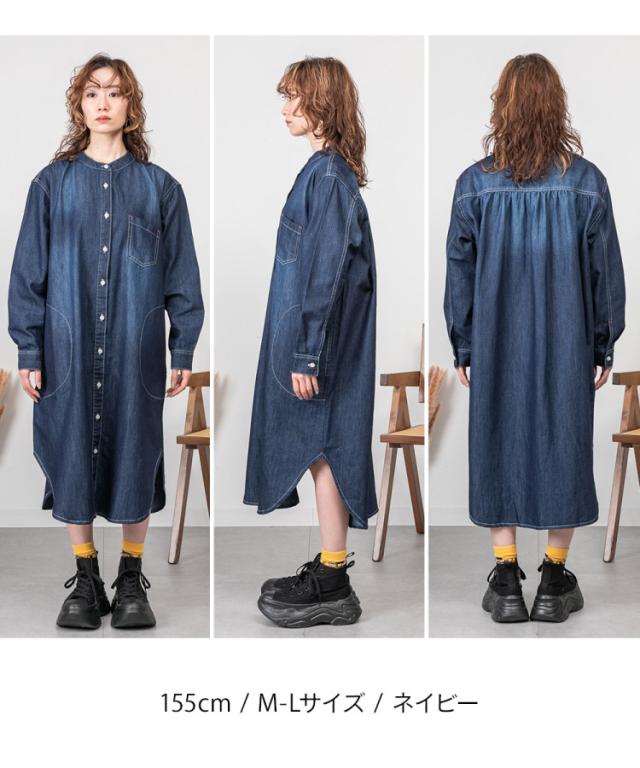 ヴィンテージ加工デニムワンピース