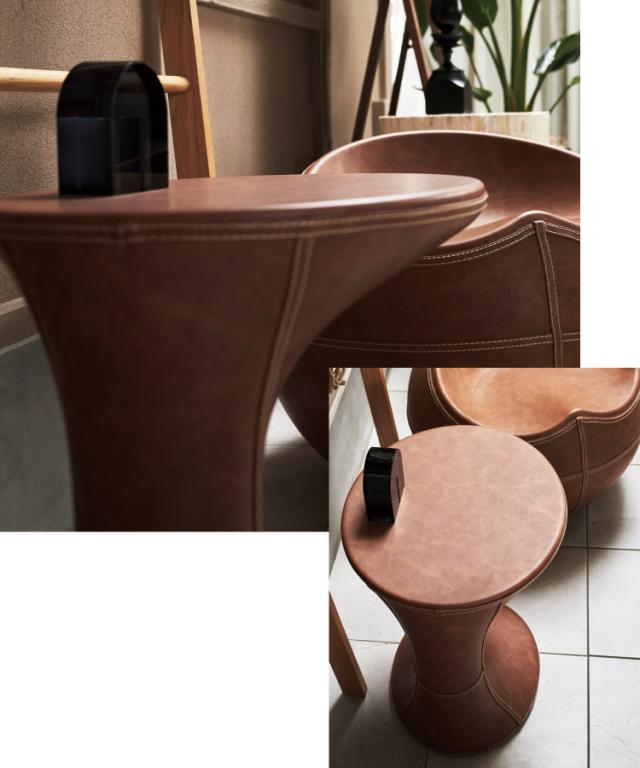 ソファの横が、私だけの特等席になる。サイドテーブル