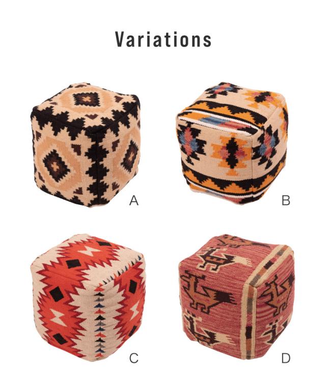 小さいけれど、存在感は主役級。キリムスツール