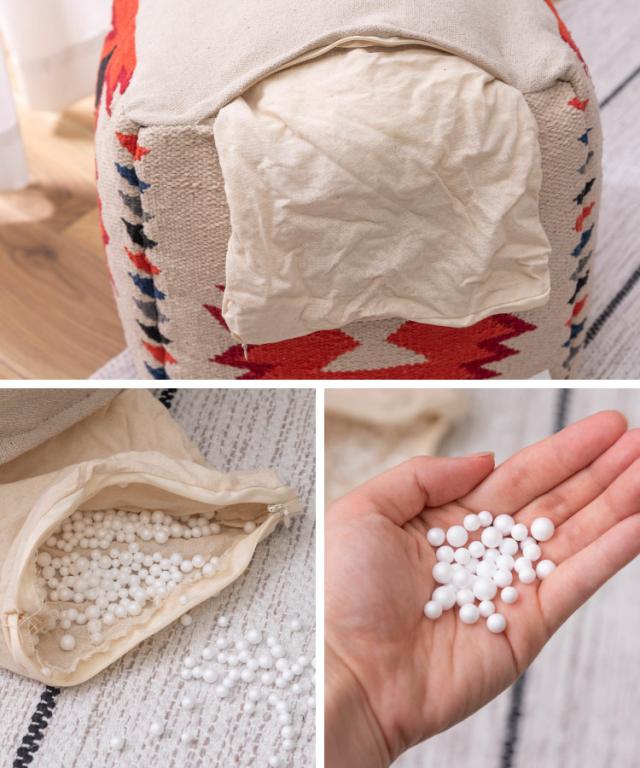 小さいけれど、存在感は主役級。キリムスツール