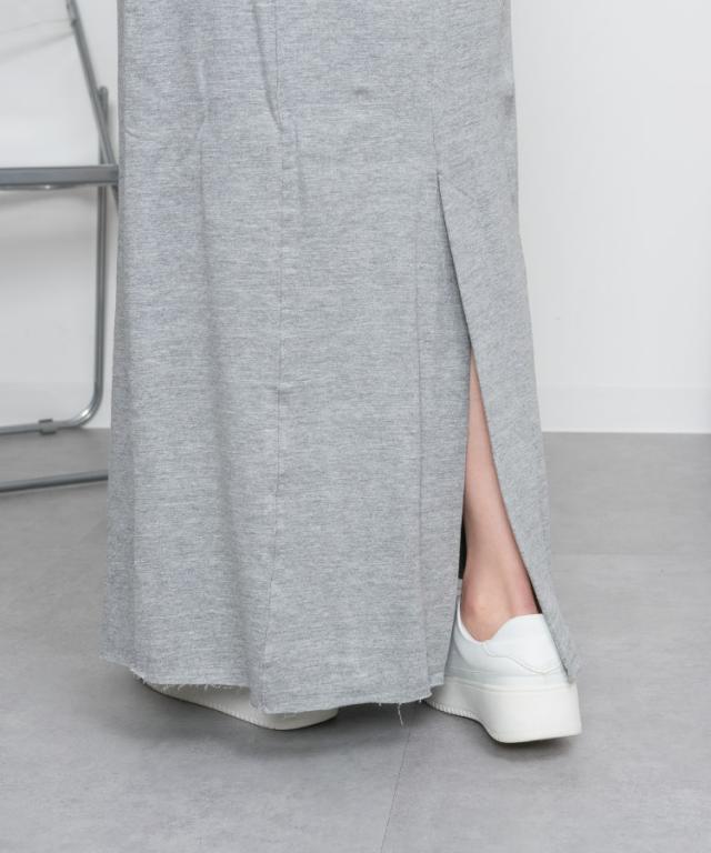 ミニ裏毛セミタイトマキシスカート