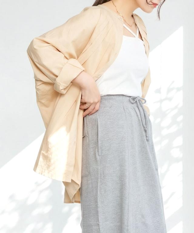 ミニ裏毛セミタイトマキシスカート