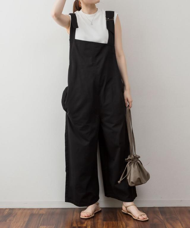 アシメサロペットパンツ