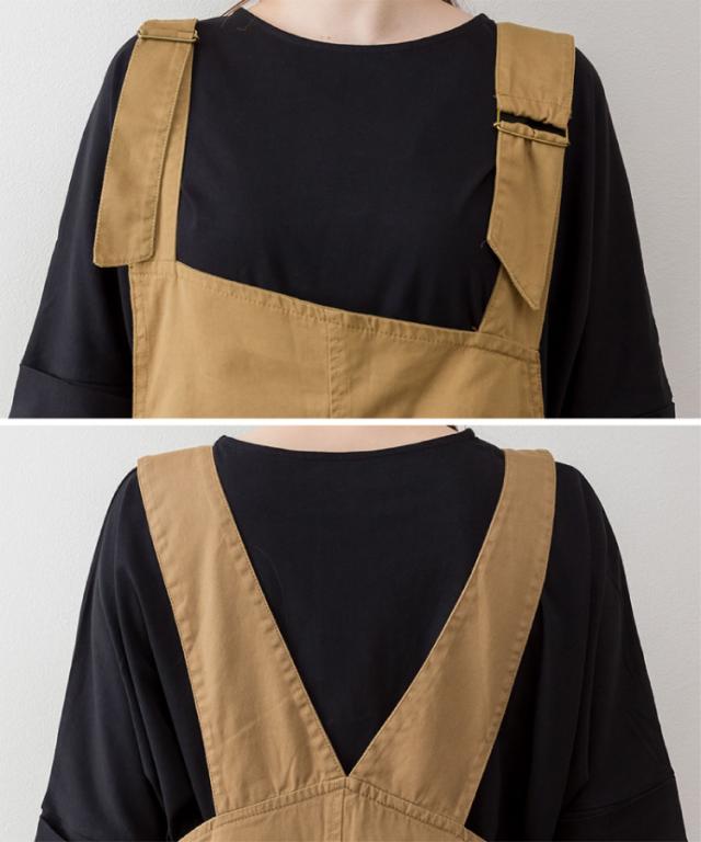 アシメサロペットパンツ