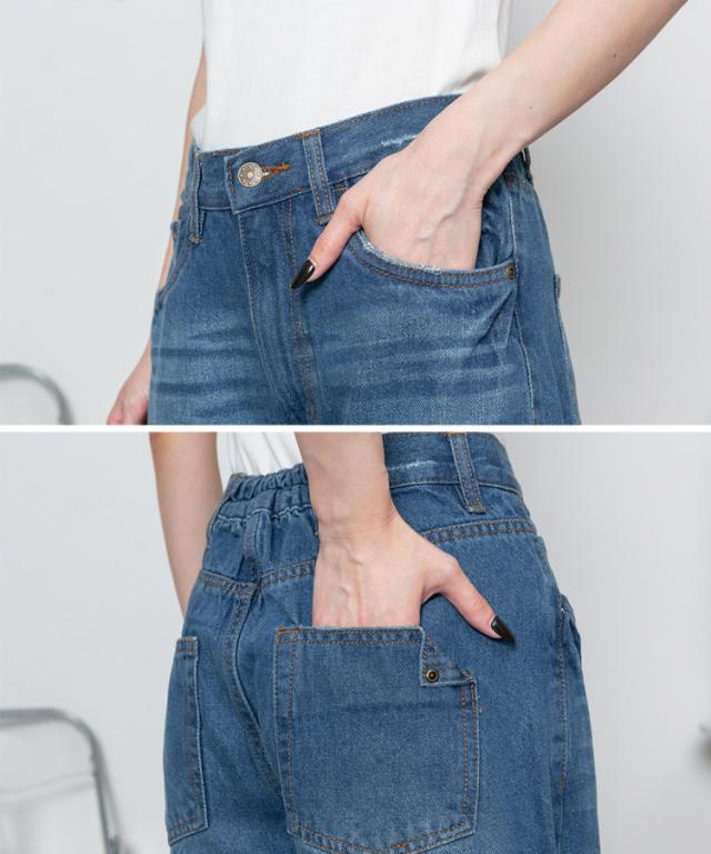 ヴィンテージ加工デニムパンツ