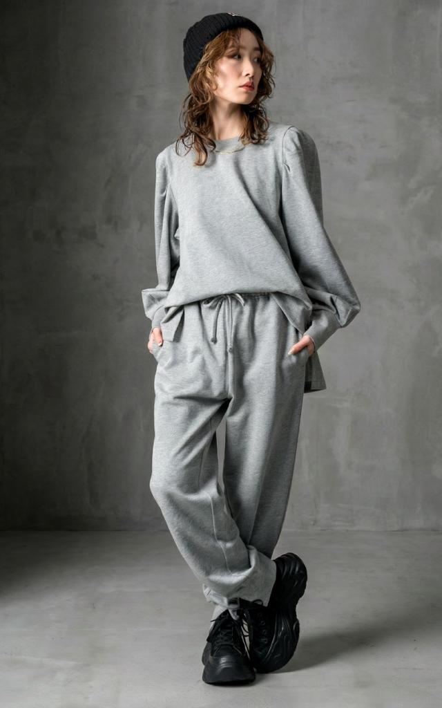 ミニ裏毛スウェットジョガーパンツ