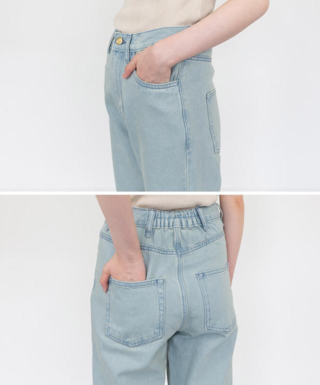 定番って、こういう安心感。スリムストレートデニムパンツ