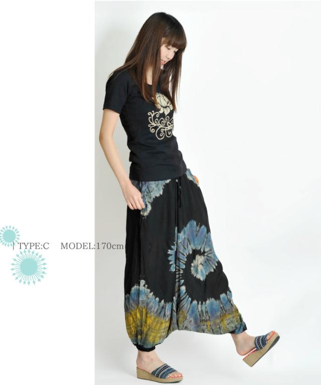 こなれ大人のRELAXING。ボヘミアンサルエルパンツ