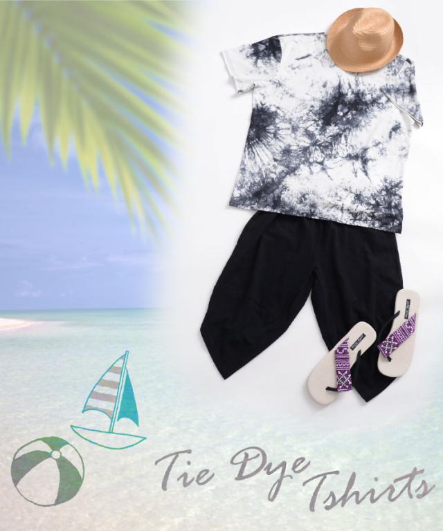 アソビゴコロを詰め込んで。タイダイ染め半袖Tシャツ