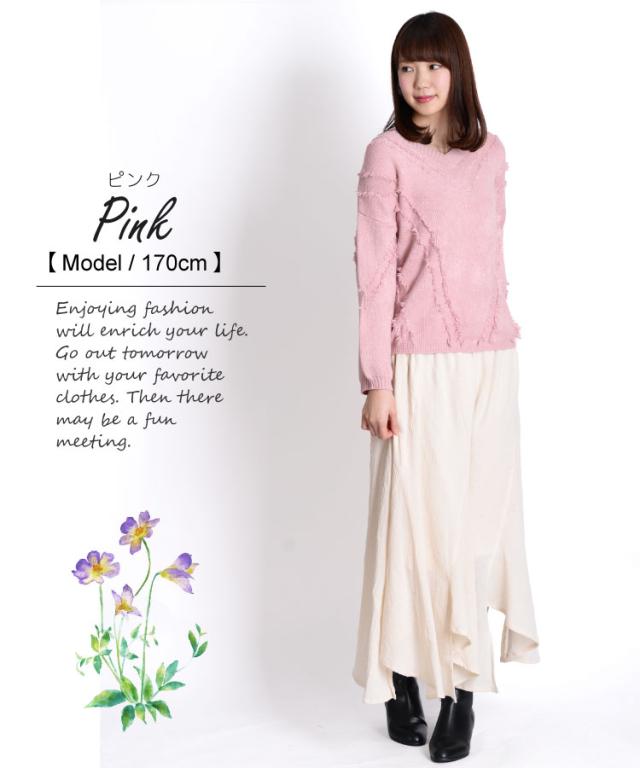 理想に近づく。もちもちVネックニットセーター