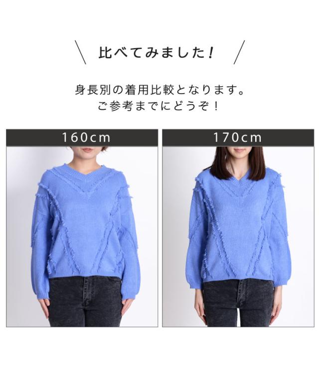 理想に近づく。もちもちVネックニットセーター