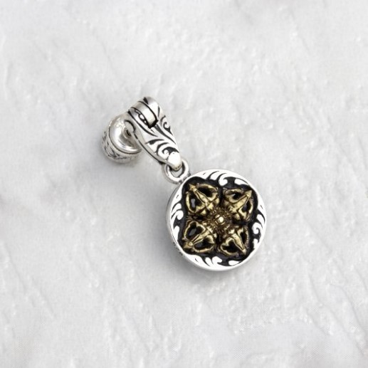 ソカロ　クラウンダブルドージェ　ピアス Crown Double Dorje Stud｜クラウン・ダブル・ドージェ・ピアス