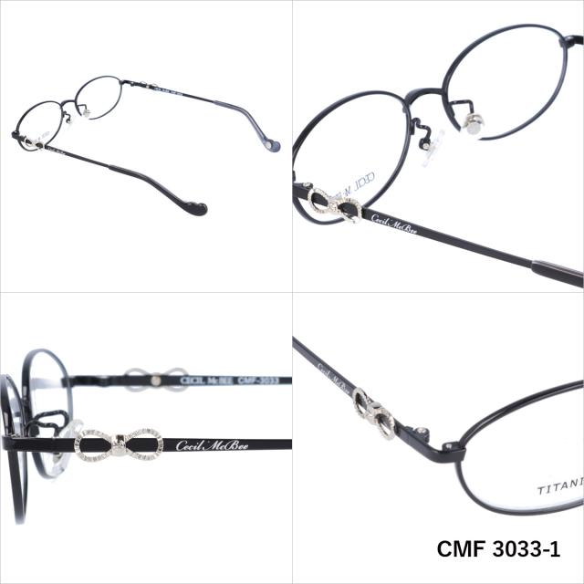 セシルマクビー メガネフレーム オーバル型 伊達メガネ CECIL McBEE