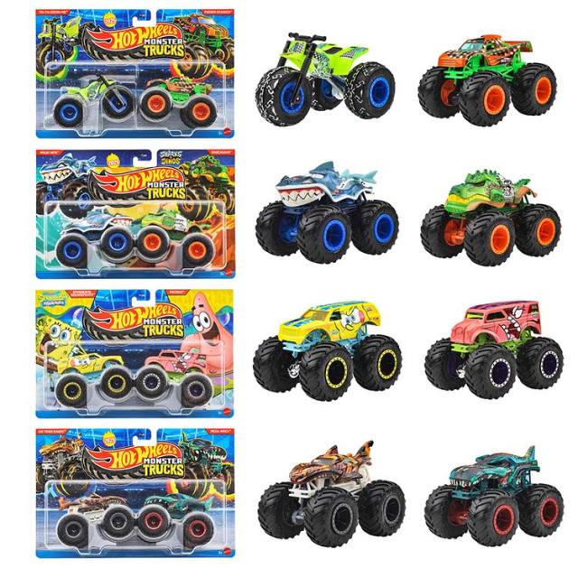 ホットウィール モンスタートラック 1：64 2パックAst ミニカー FYJ64