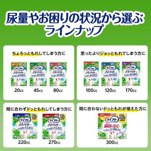 ライフリー さわやかパッド 45cc 尿ケアパッド 23cm(45枚*3袋セット