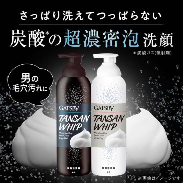 ギャツビー マイクロスパークリング泡洗顔 ホワイトクレイ(200g*12個