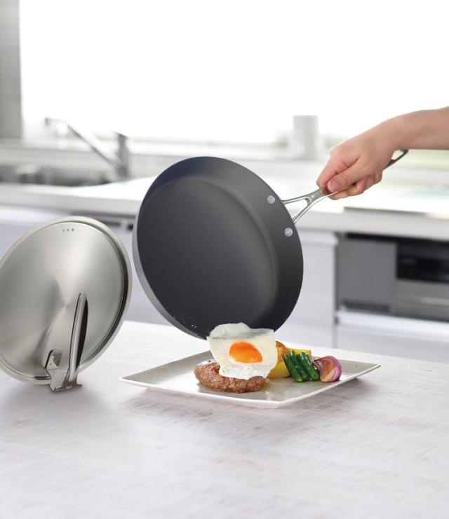 涅 IH対応 窒化鉄フライパン24cm ＆いため鍋24cm スタンド式ステンレス