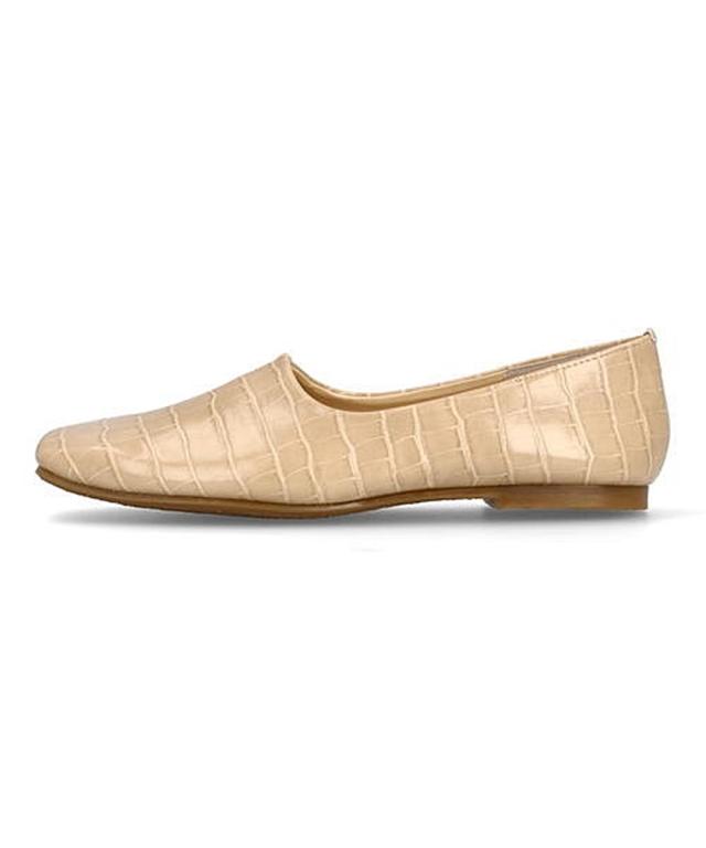 希少 フラットシューズ ぺたんこ レディース ヒールミー Heal Me ベージュワニ 在庫処分大特価 Creativelimelight Com