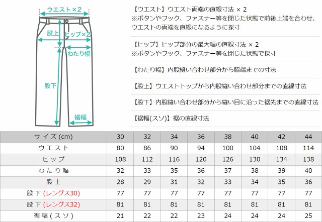 サイズ表1