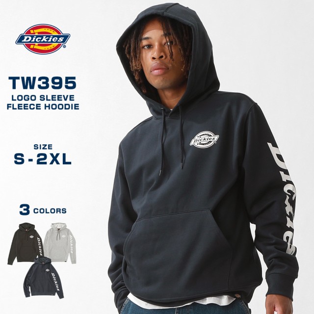 ディッキーズ パーカー プルオーバー メンズ 裏起毛 袖ロゴ WT395 S-2XL Dickies
