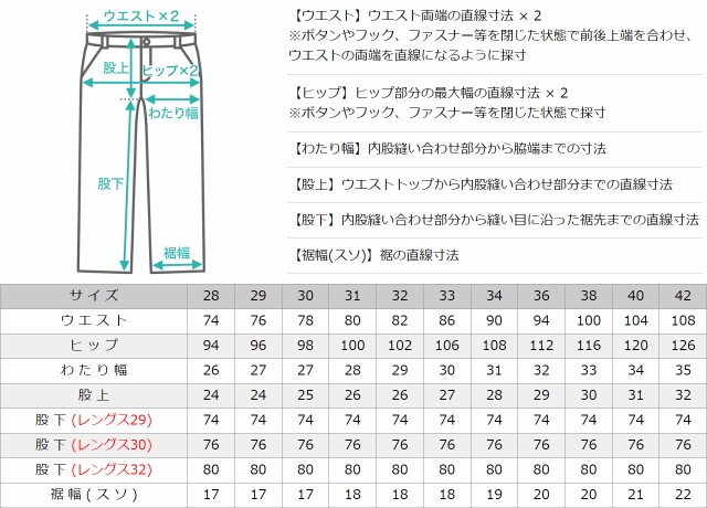 サイズ表1