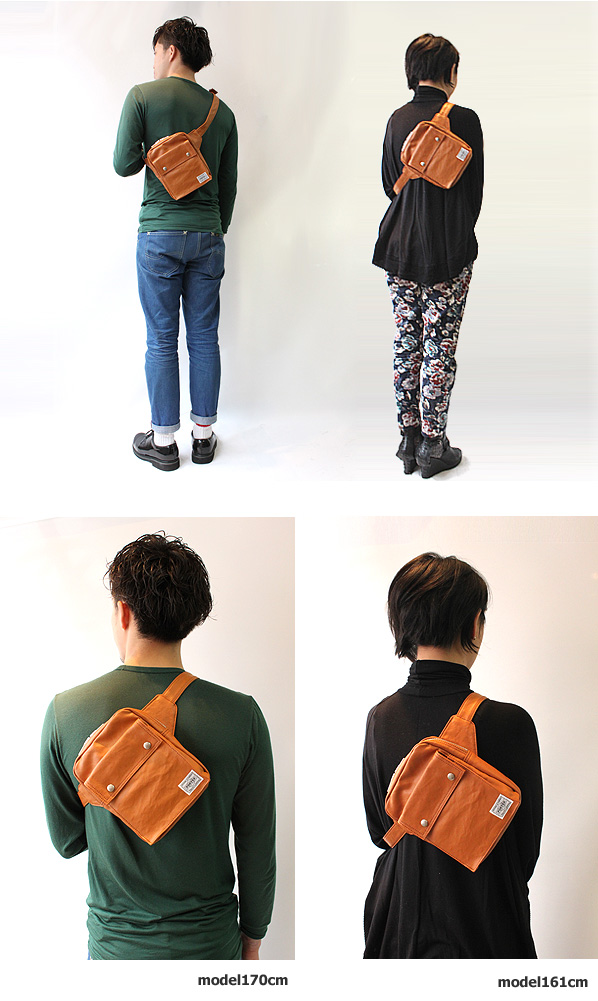 吉田カバン ポーター フリースタイル PORTER ウエストバッグ モデル画像1