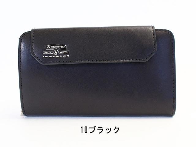 アッソブ 折財布 081601 ブラック