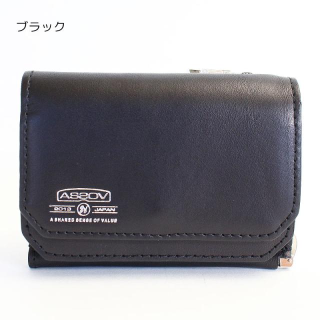 アッソブ レザーウォレット 081602 ブラック