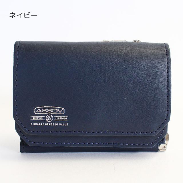 アッソブ レザーウォレット 081602 ネイビー