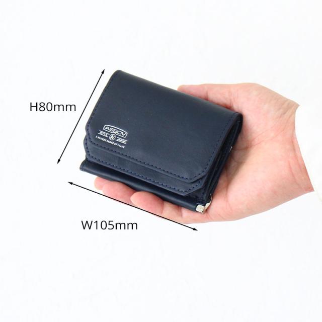 アッソブ レザーウォレット 081602 サイズ