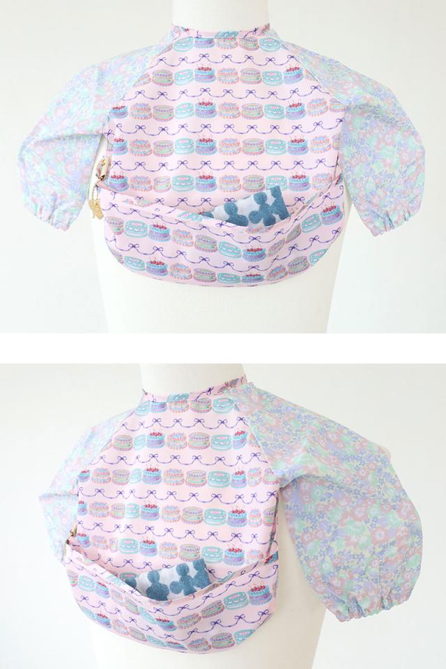 fafa フェフェ SINE エプロンスモック ベビーピンクケーキ 1835-2002