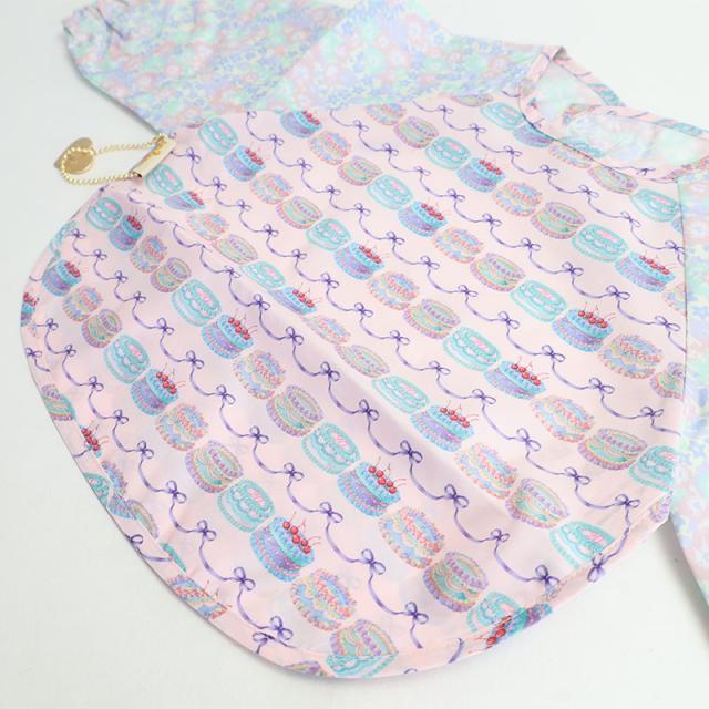 fafa フェフェ SINE エプロンスモック ベビーピンクケーキ 1835-2002