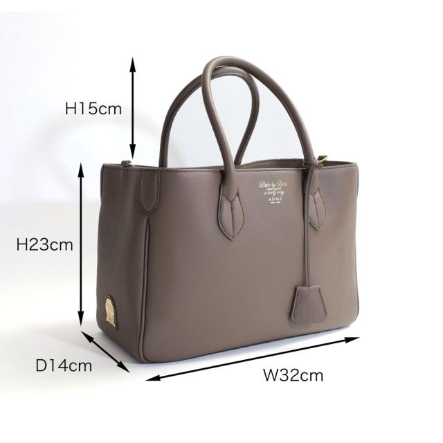 A.D.M.J. 牛革 トートバッグ32cm 23sc080308-1