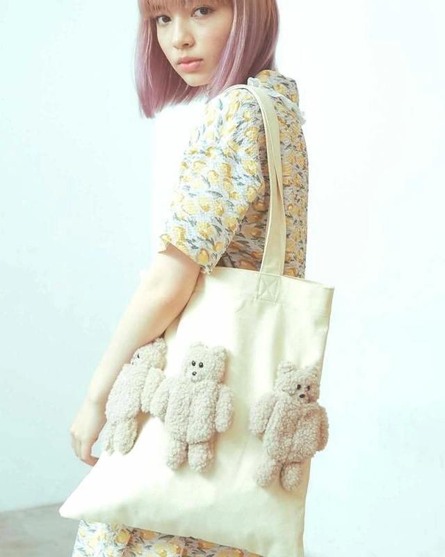 72時間限定タイムセール メリージェニー くま Bear Bear Bear Merry Jenny くまさん トートバッグ テディベア ぬいぐるみ バッグ 縦型 キャンバス 肩掛け 女 偉大な Farmerscentre Com Ng