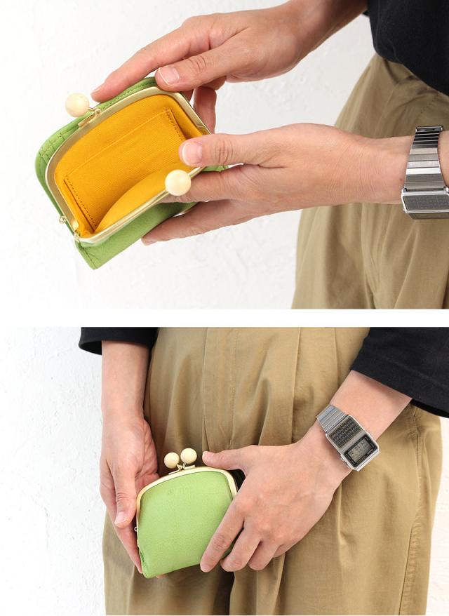 フォルナ Folnaウッドボールがま口二つ折り財布  2993759