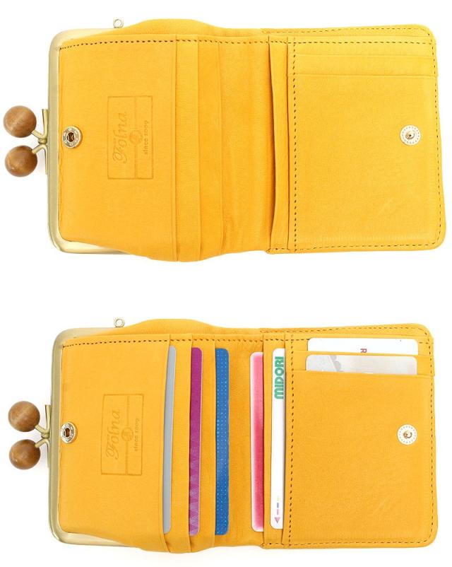 フォルナ Folnaウッドボールがま口二つ折り財布  2993793 ディティール画像01