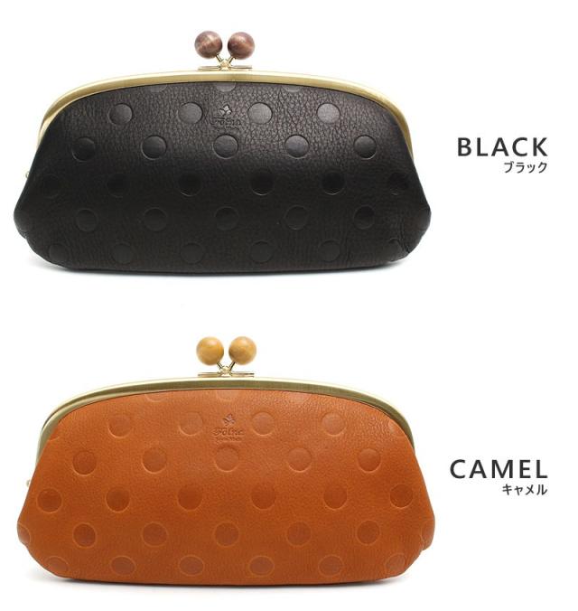 フォルナ ウッドボール ドット型押し がま口長財布 2993794 カラー画像